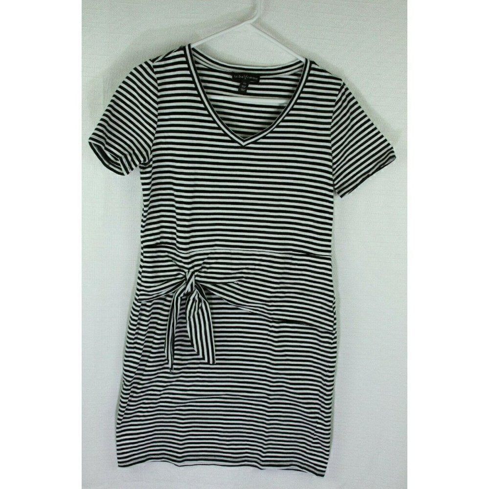 Tribal Femme Striped Dress FLAW